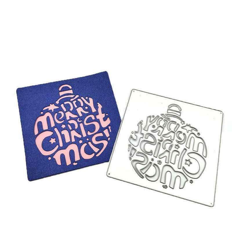 Christmas Letter Metal Cutting Dies Stencil DIY Scrapbooking Album Paper Card