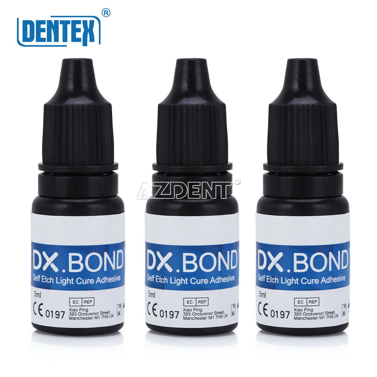 3 Bottles Dental DX.BOND VII Self Etch Light Cure Adhesive Bonding DX.bond,5ml