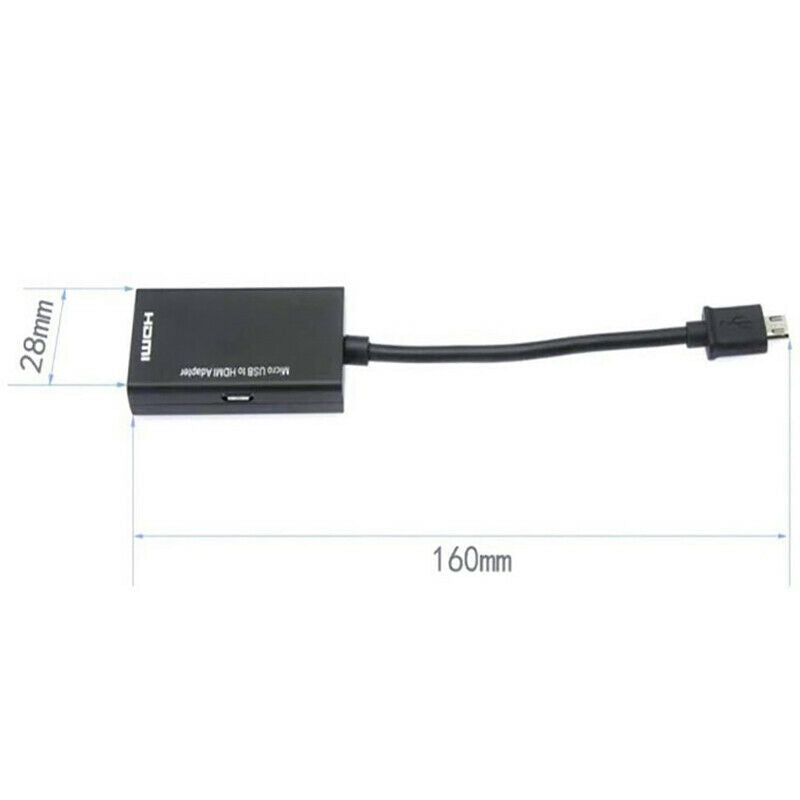 Micro USB to HDMI Adapter Converter Cable for Phone Smartphone HD .l8