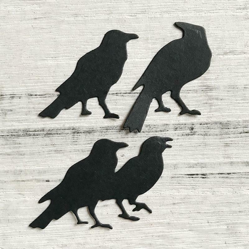 Halloween Crows Metal Cutting Dies Stencil DIY Scrapbooking Album Paper Template