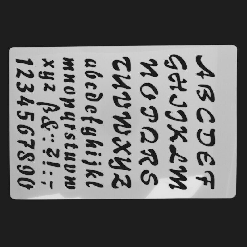Lette Stencils, Letter and Number Stencil, Painting Paper Craft Alphabet and NC1