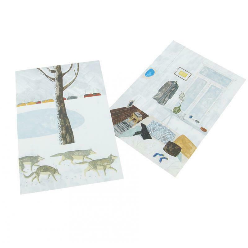 Double-sided Illustrator Wall Card Decoration Photo Props Paper Room