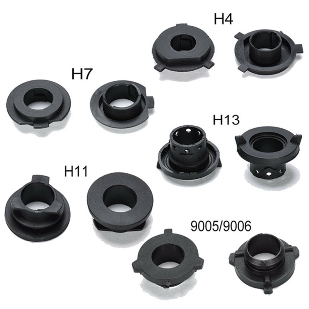 10Pcs S2 9005/9006 LED headlight Adapter Holder Base for LED H4 H3 H1 H11 H13