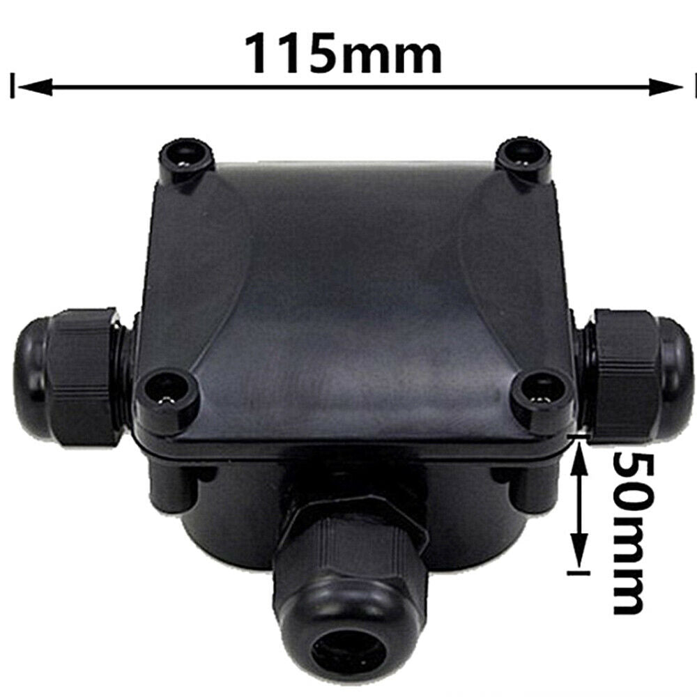 IP68 3Way Waterproof ABS Plastic Electrical Cable Junction Box Connector Outdoor