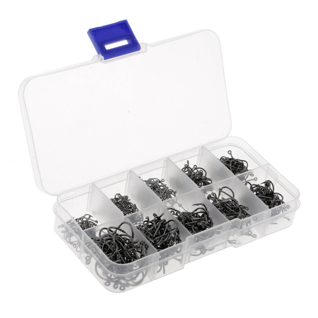 500pcs Hooks Steel Barbed Fishing Fly Fish Catcher Fish