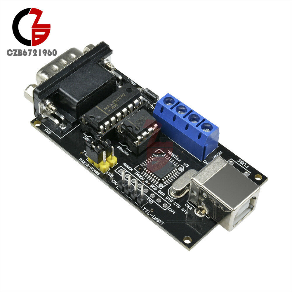 USB to Serial RS232/UART TTL/RS485 DB9 Converter Adapter Module FTDI FT232BM/BL