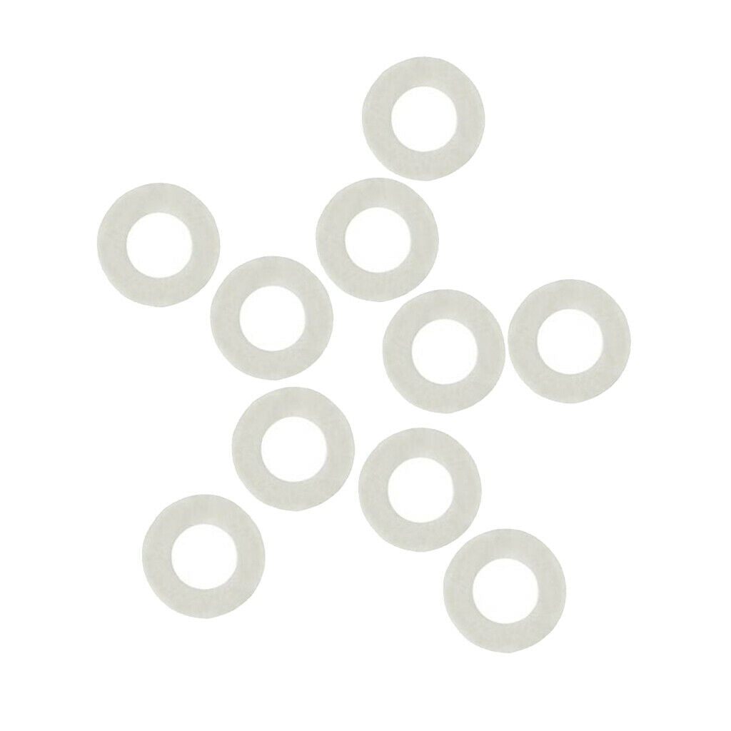10 Pieces White Trumpet Pads for Trumpet Trombone Repair Replacement