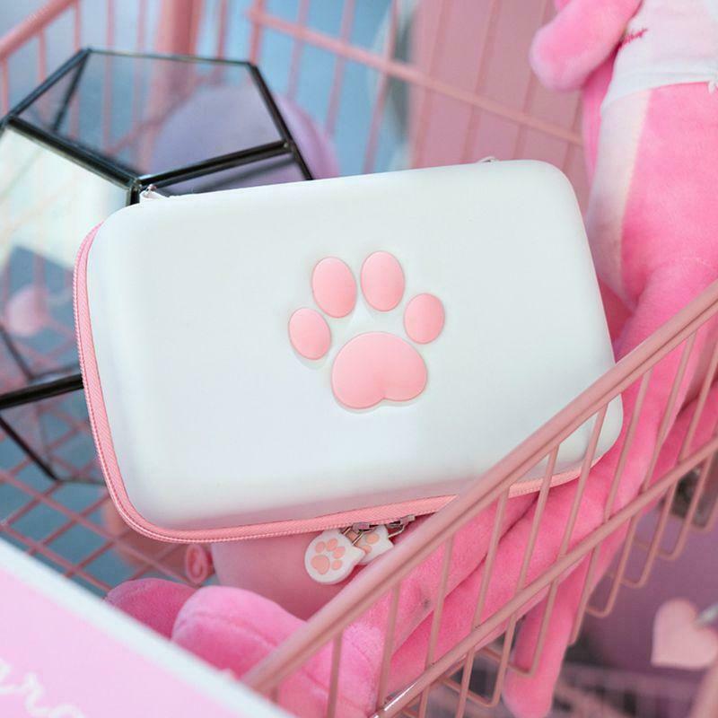 Cute Cat Paw Storage Bag for Switch / Switch Lite Portable Shell Carrying Case