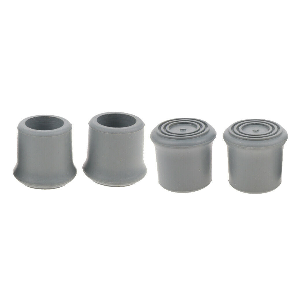 8 Pieces Trekking Pole Caps Walking Stick Ferrules Non-slip Foot Cover 22mm