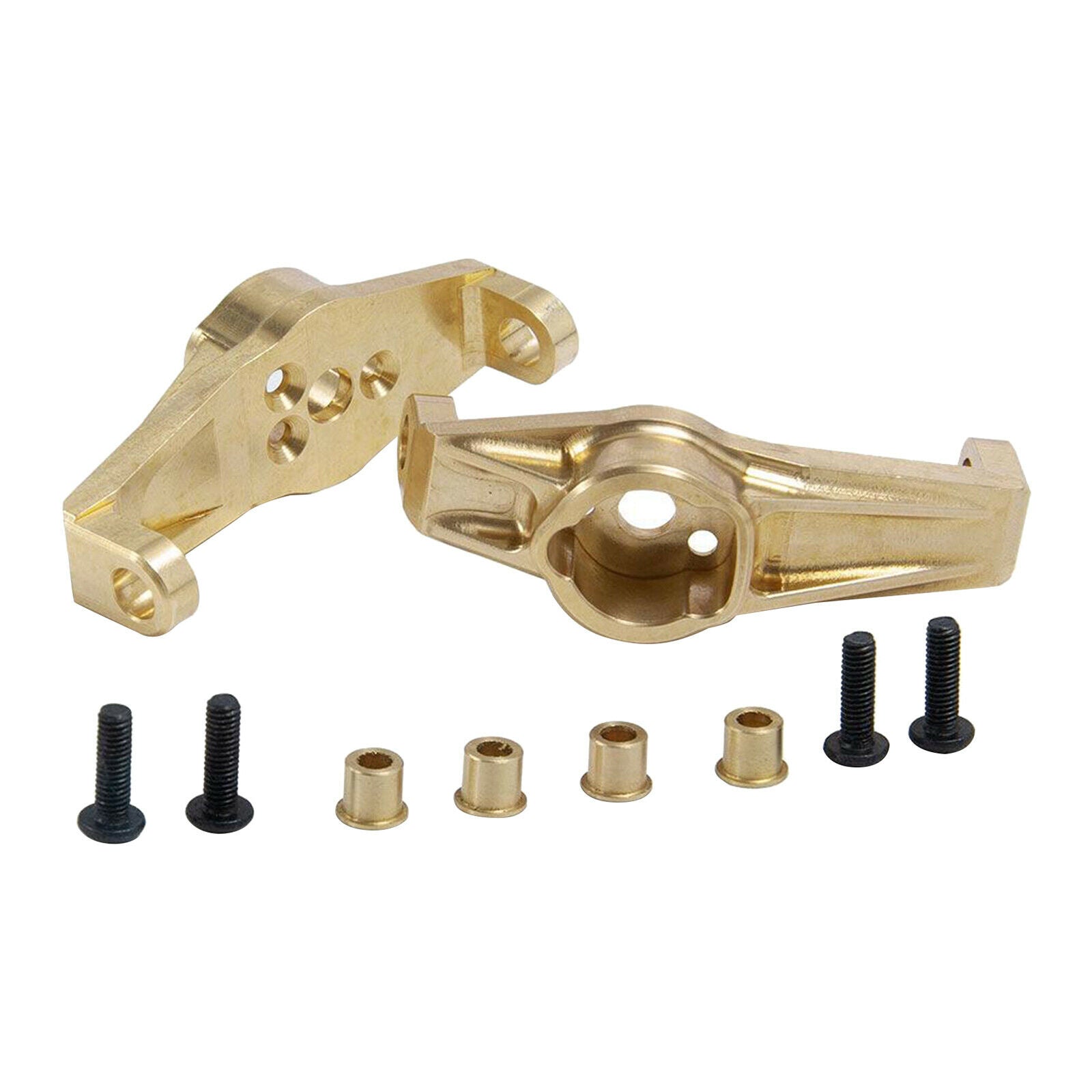 2x RC Brass Duty Front Steering Cup Knuckles for 1/10 RC Crawler -4 Spare Parts