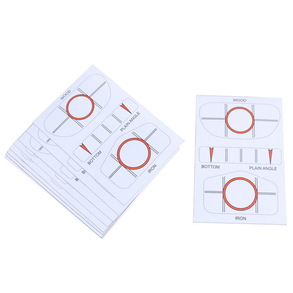 10 Sets Golf Impact Tapes Labels Training Aids Recorder Kit Golf Training EB TL