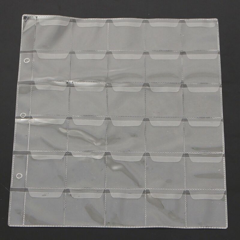 5x 30 Pockets Coin Holders Collection Storage Plastic Money Album Case Envelope