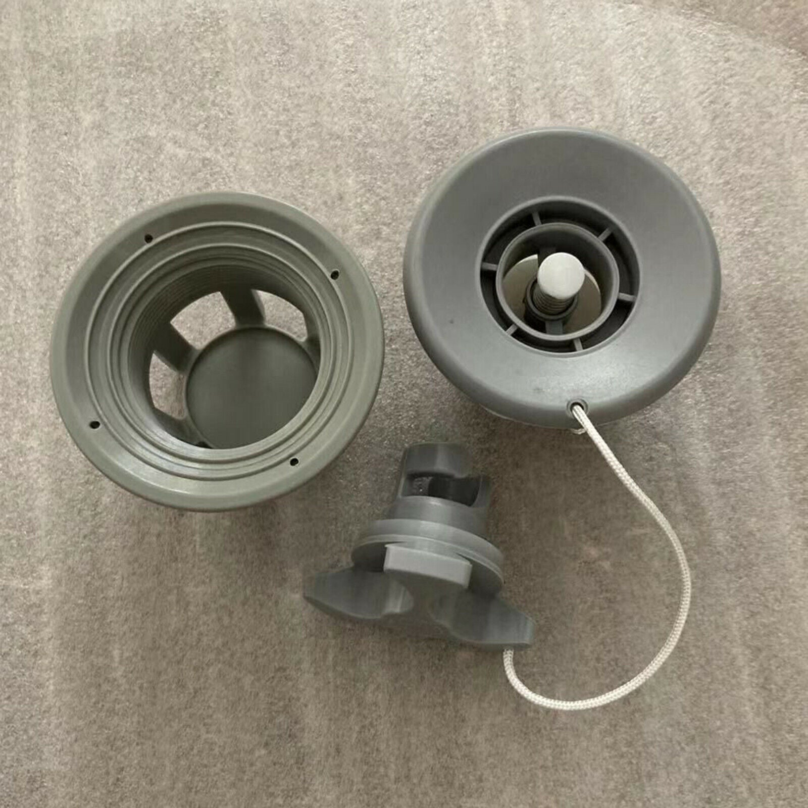 Inflatable Air Valve Kayak Valves Adapter with Caps Leak-proof Plug Dinghy