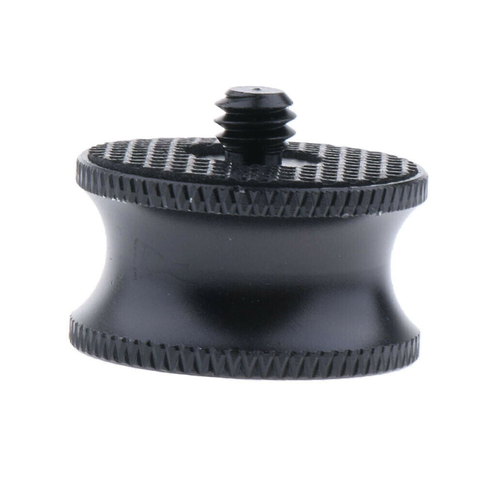 1/4" Male to 3/8" Female Adapter Converter for Tripod Monopod Camera Black