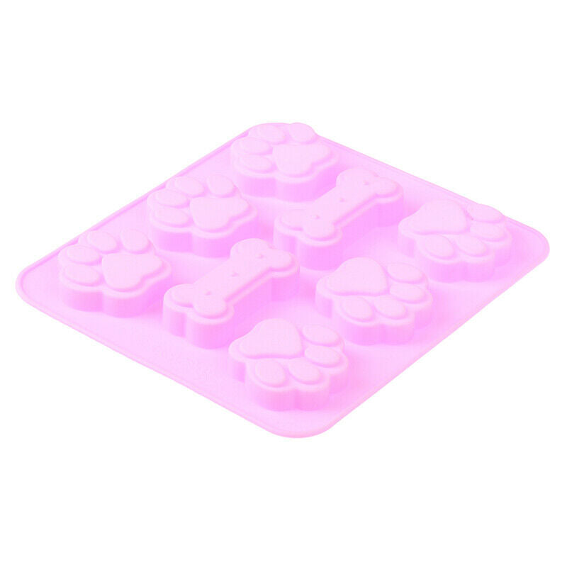 Silicone Baking Mold Dog Bone Dog Footprint Cake Mold Food Grade Baking M.l8