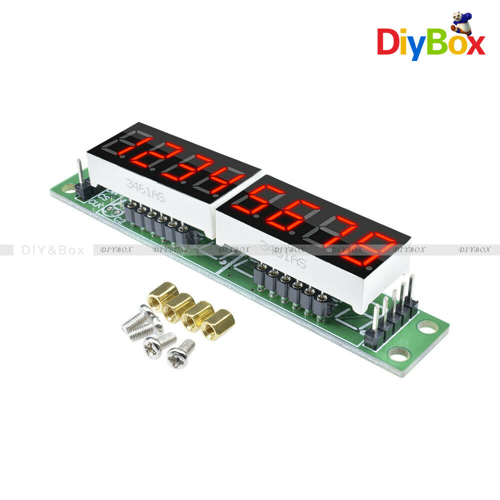 10PCS MAX7219 Digital Tube 8-Digit Display Control Module Red For Arduino