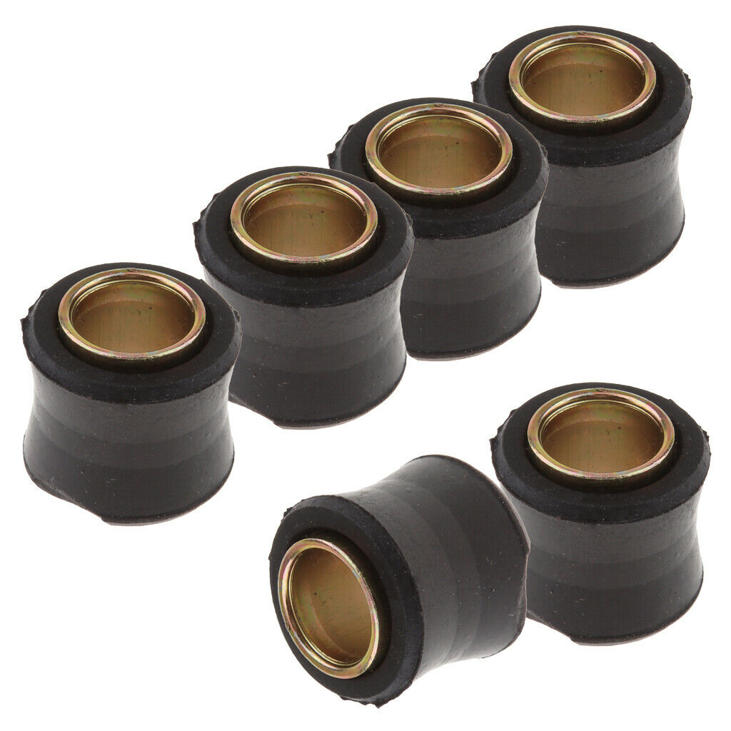 6x Rubber Motor Shock Absorber Rear Bush for Padel Motorbike Replacing Parts
