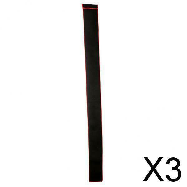 3X Fishing Rod Bag Rod Sleeve Cover Fishing Pole Glove Protector Pouch Black