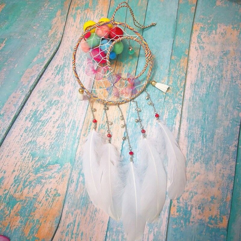 Handmade Dream Catcher Car Home Hanging Butterfly Bead Tassels Ornament Gift