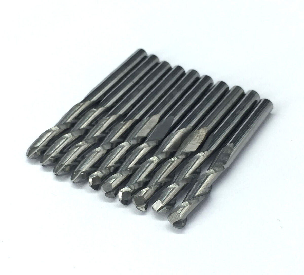 10 ball nose double flute CNC router bits OVL：38mm Φ 1/8"（Φ3.175mm）-CEL:17mm[M1]