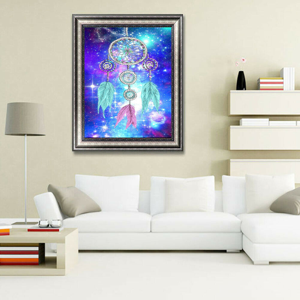 Dreamcatcher 5D DIY Full Round Diamond Painting Rhinestone Art Cross Stitch @