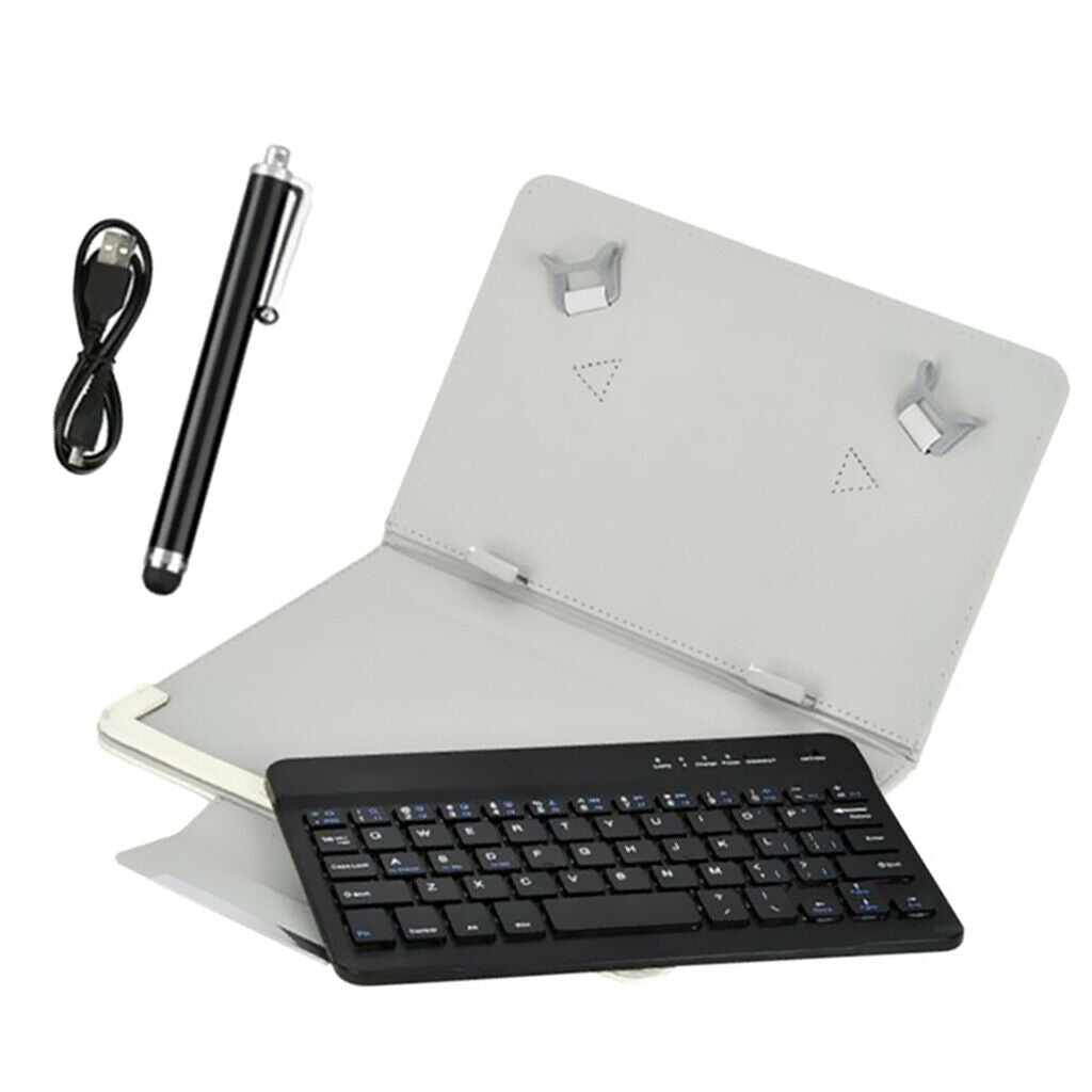 3 in 1 Universal Bluetooth Keyboard for 9-10 inch Tablet PC White