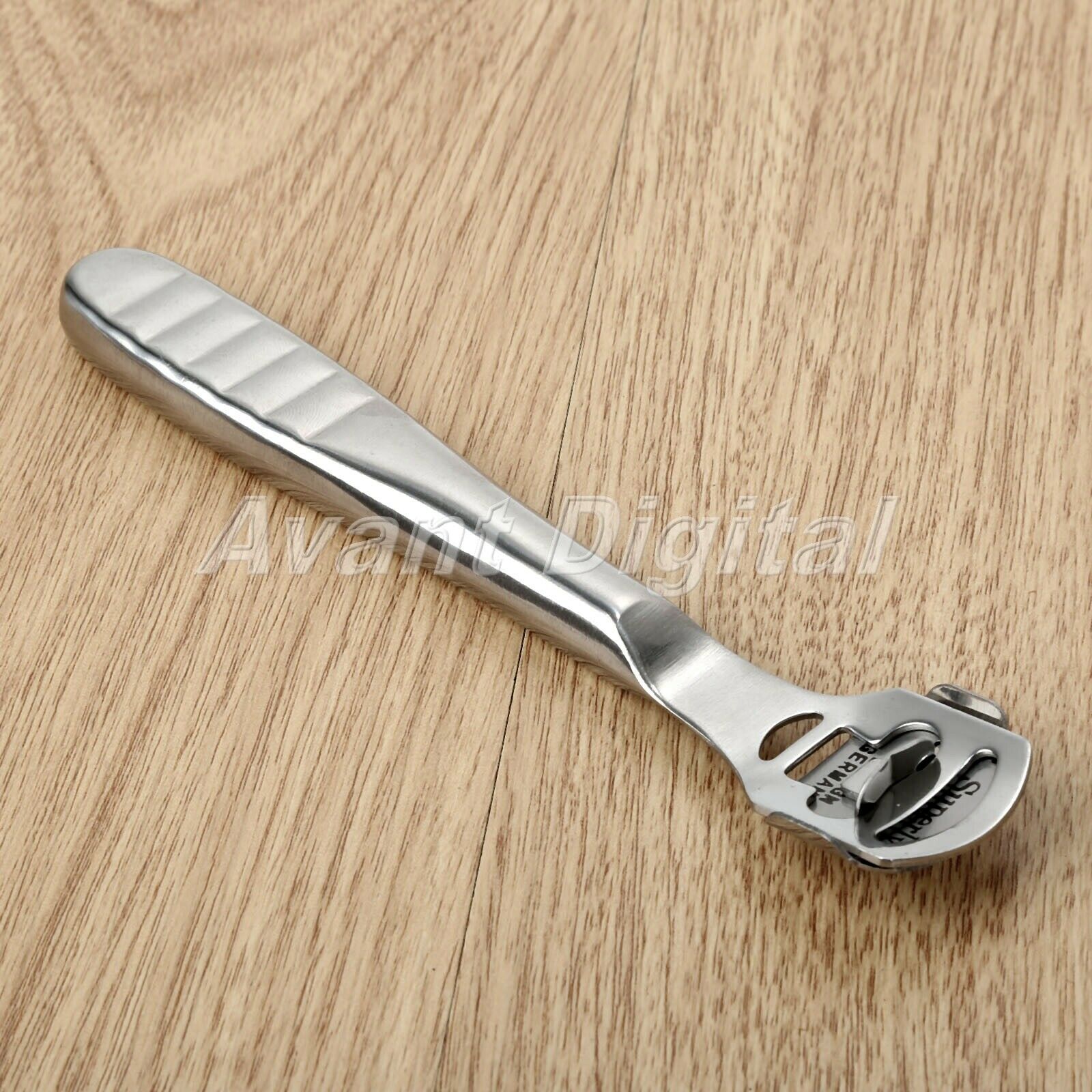 Hand Craft Stainless Steel Round Gliding Handle Skiving Thinning Leather Edge