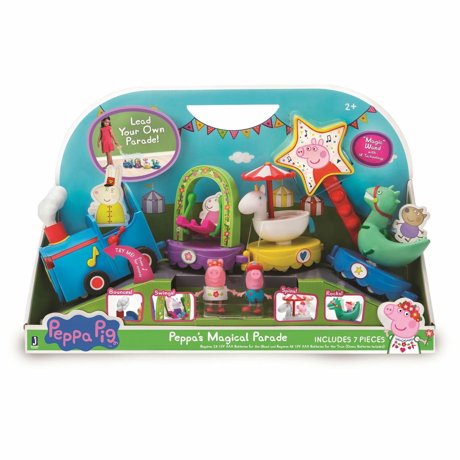 PEP0635 Peppa Pig Peppa's Magical Parade Playset with Figures Age 2+