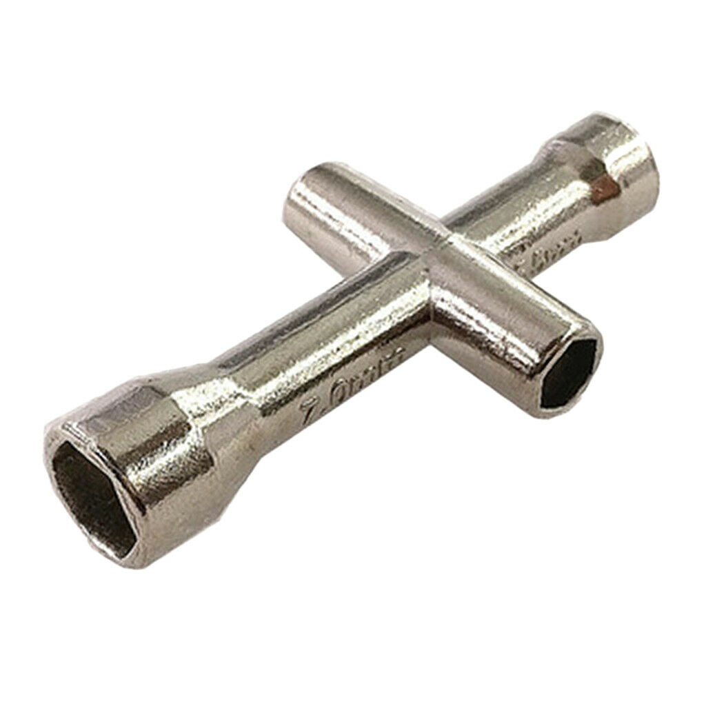 Cross Wrench - Socket 4mm, 5mm, 5.5mm, 7mm - 4 Way Wheel Wrench RC Car