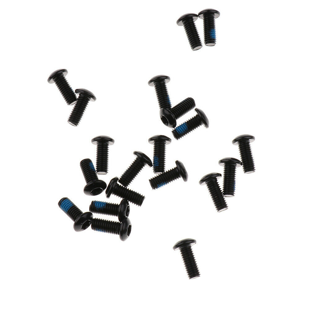 20Pc Bike Disc Brake Rotor Steel Bolts Mountain Bike Bottle Screws M5 x 10mm