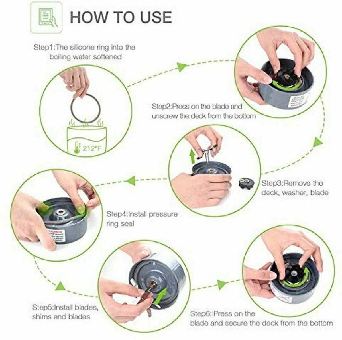 Rubber Juicer Seal Ring Set for Nutri Bullet Nutribullet 600W 900W Accessories