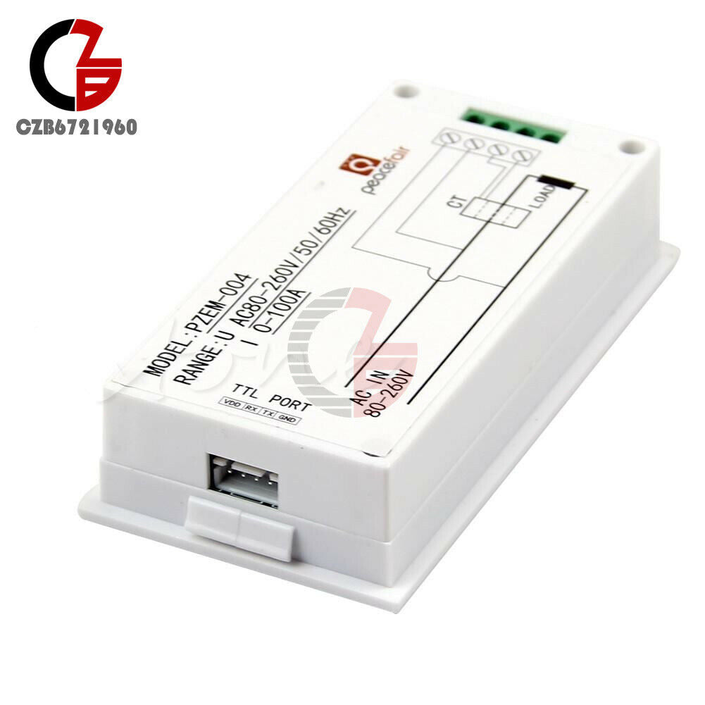 100A AC 80-260V Digital LED Volt AMP Power Meter KWh Time Watt Voltmeter Ammeter