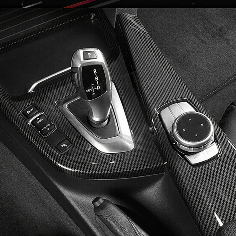 Inner Multimedia Panel Frame Cover ABS Trim ForÂ 14-18 BMW M3 F80 Carbon Fiber