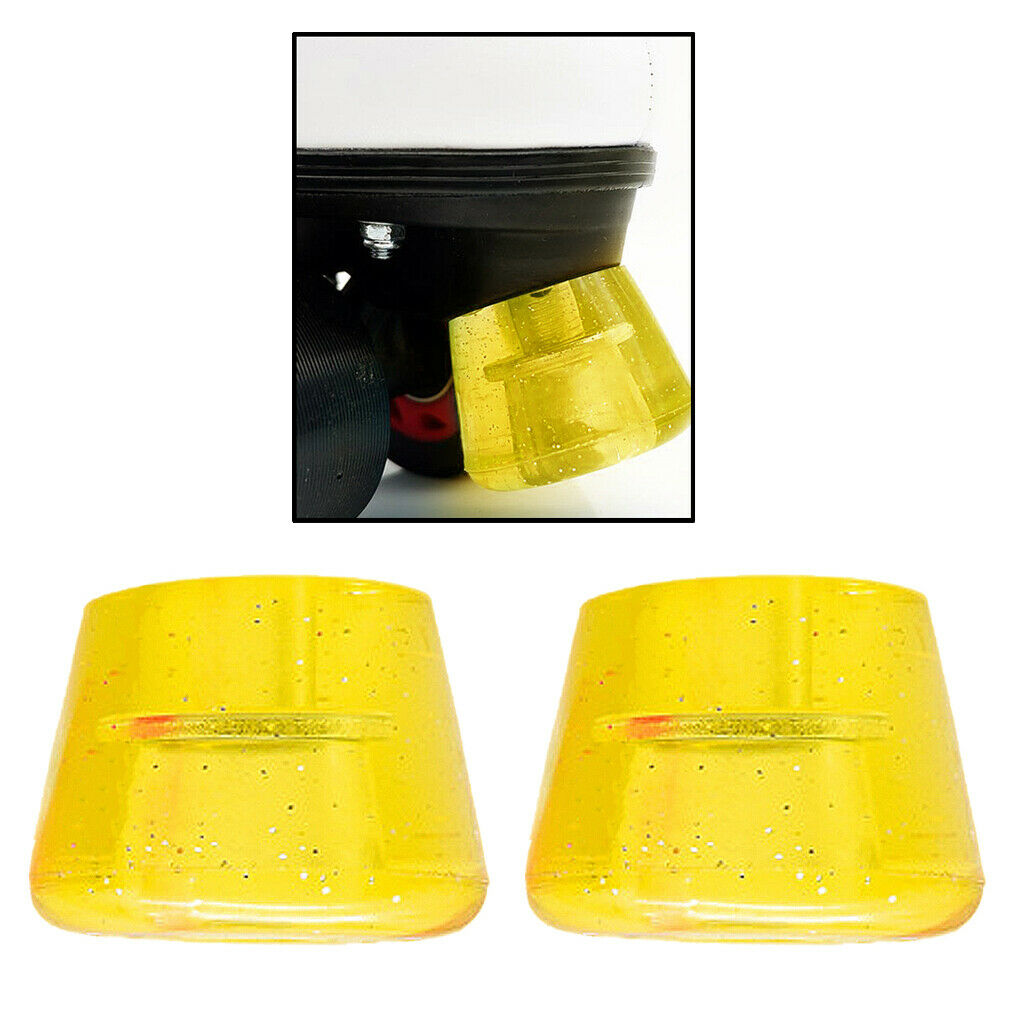 2pcs Rubber Skates Top Stopper Roller Skate Brake Block Pad Blocker Skating