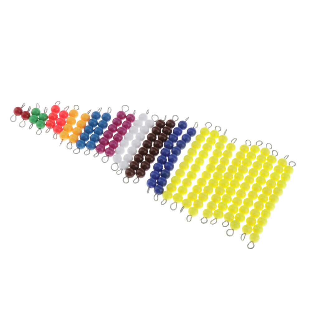 Math Materials 28pcs Couting Beads Bars without box for Preschool