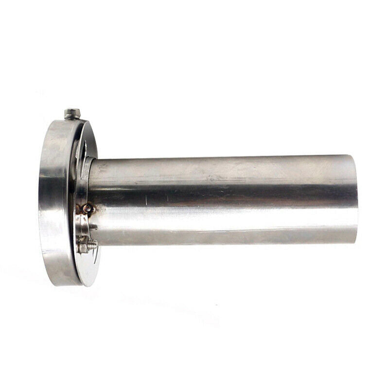110mm 4.5'' Car Stainless Steel Metal Chrome Exhaust Muffler Silencer Pipe Solid