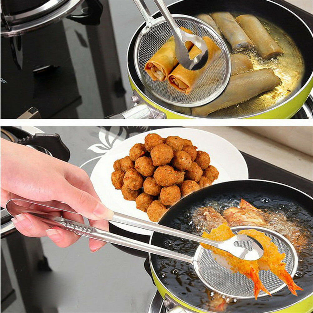 Multi-function Filter Spoon With Clip Oil-Frying Salad  Filter Kitchen .l8