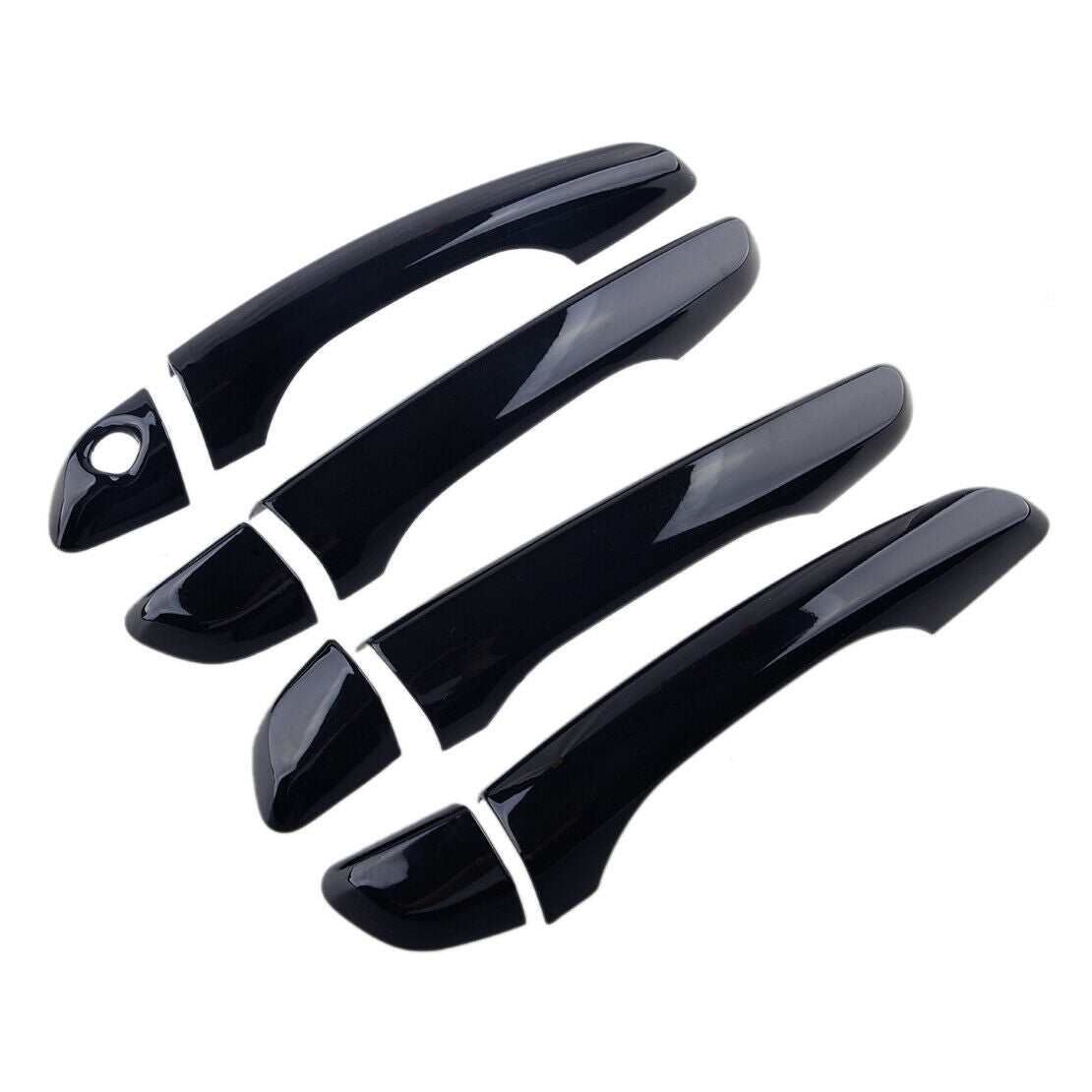 Black Outside Door Handle Cover Trim Fit For Hyundai Elantra 2017-20