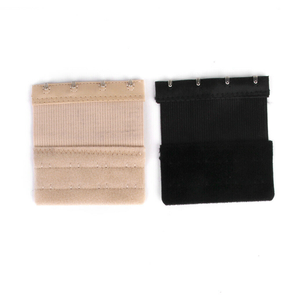 4 Pieces Bra Extender Narrow 4 Hook Soft Back Comfortable Band Extender