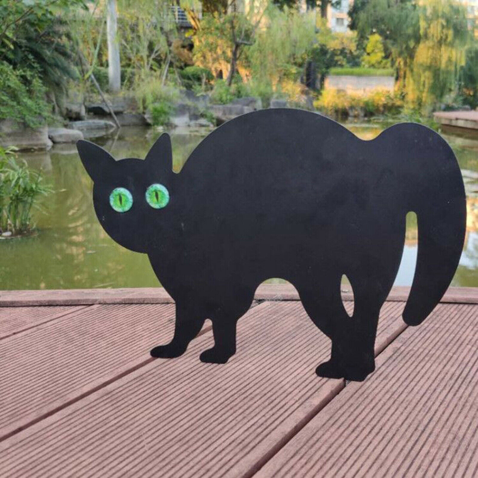 Garden Scare Cats Halloween Cat Yard Decor Outdoor Scarecrow Cat Repellent