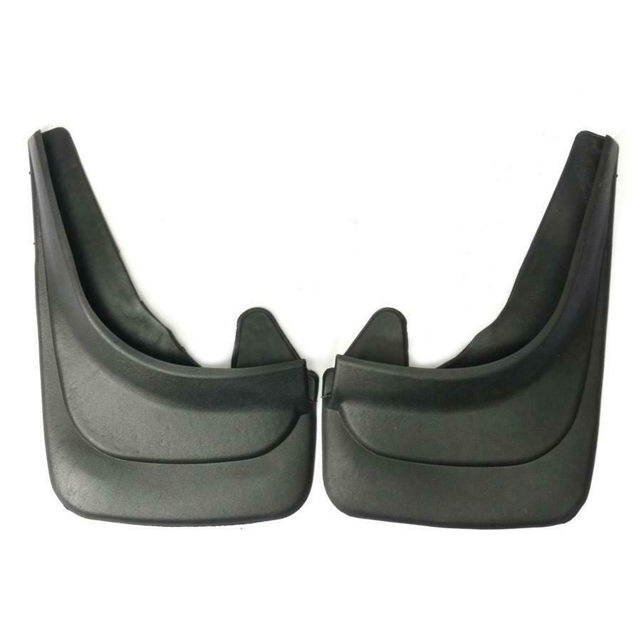 Car Mud Flaps Universal Fit Black Splash Guards (2 Pack) w/ Fastener Screws