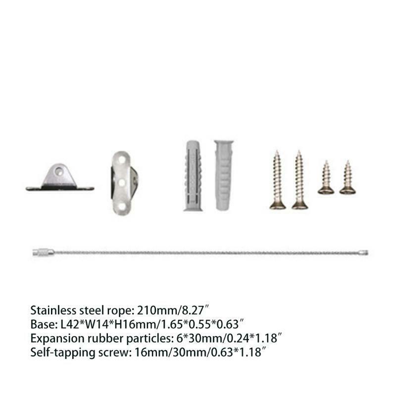 Anti-tip Prevention Device Stainless Steel Furniture Wall Anchors for Baby Safe