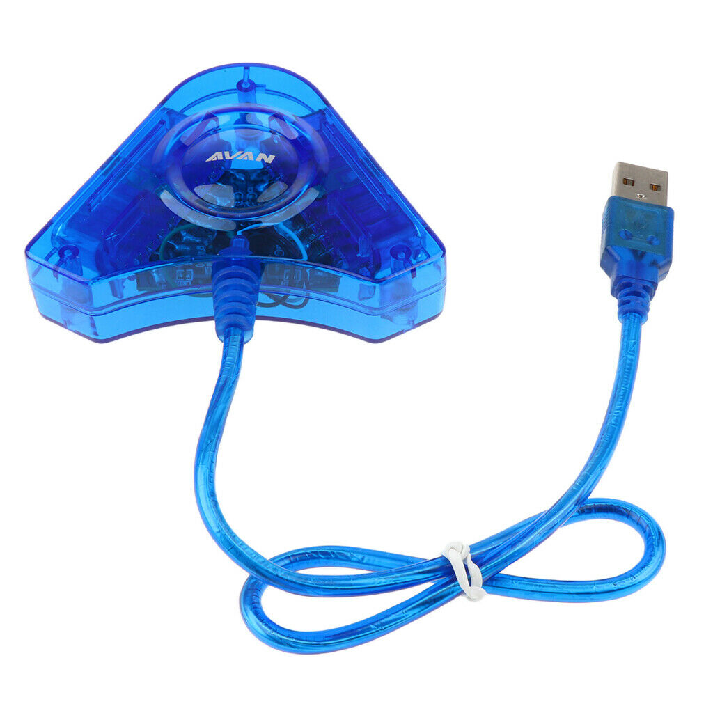 PS2 Wired Handle to PC Converter ,USB Converter Adapter Cable Cord for