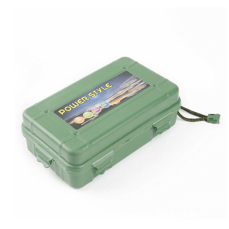Green Portable Airtight Survival Case Container Storage Carry Box Emergency Gear
