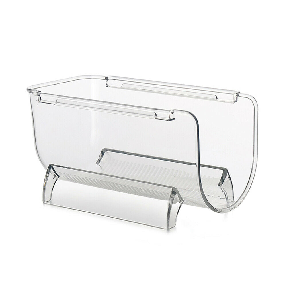 Pantry Fridge Stackable Plastic Wine Rack Holder Clear Wine Bottle Organizers