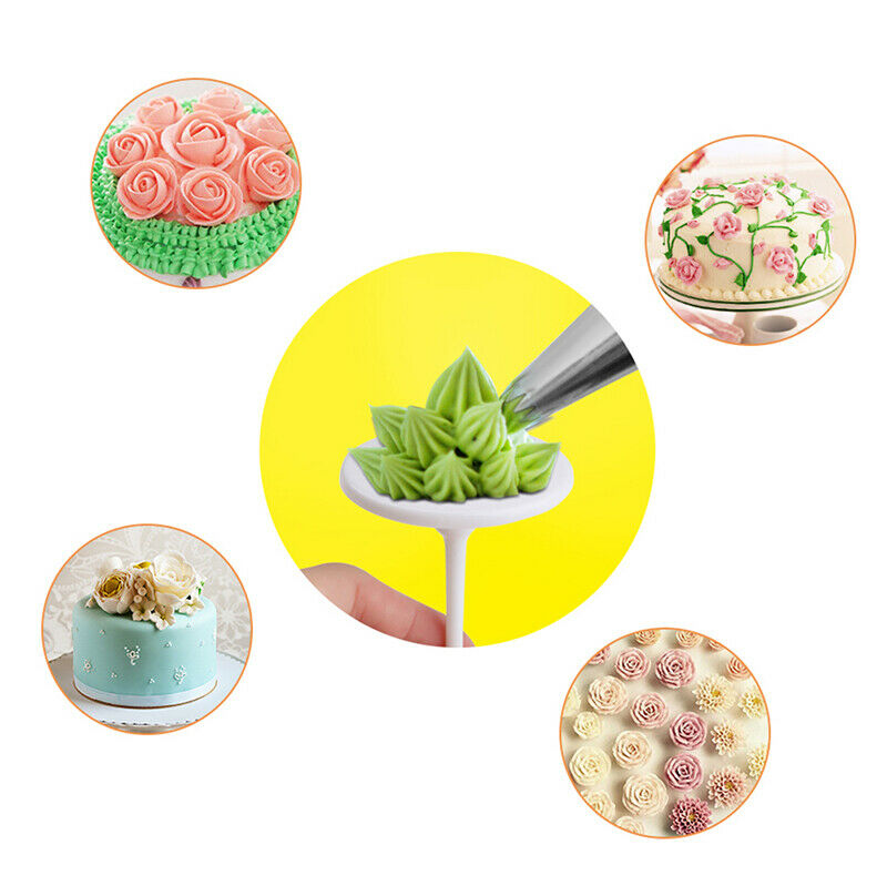 4pcs/set Cake Flower Nails Plastic Piping Nail Baking Piping Stands Too.l8