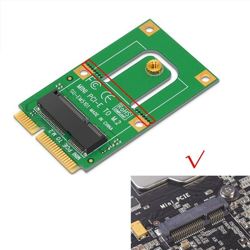 Mini PCI-E to m2 Adapter Converter Expansion Card m2 Key NGFF E Interface for m2