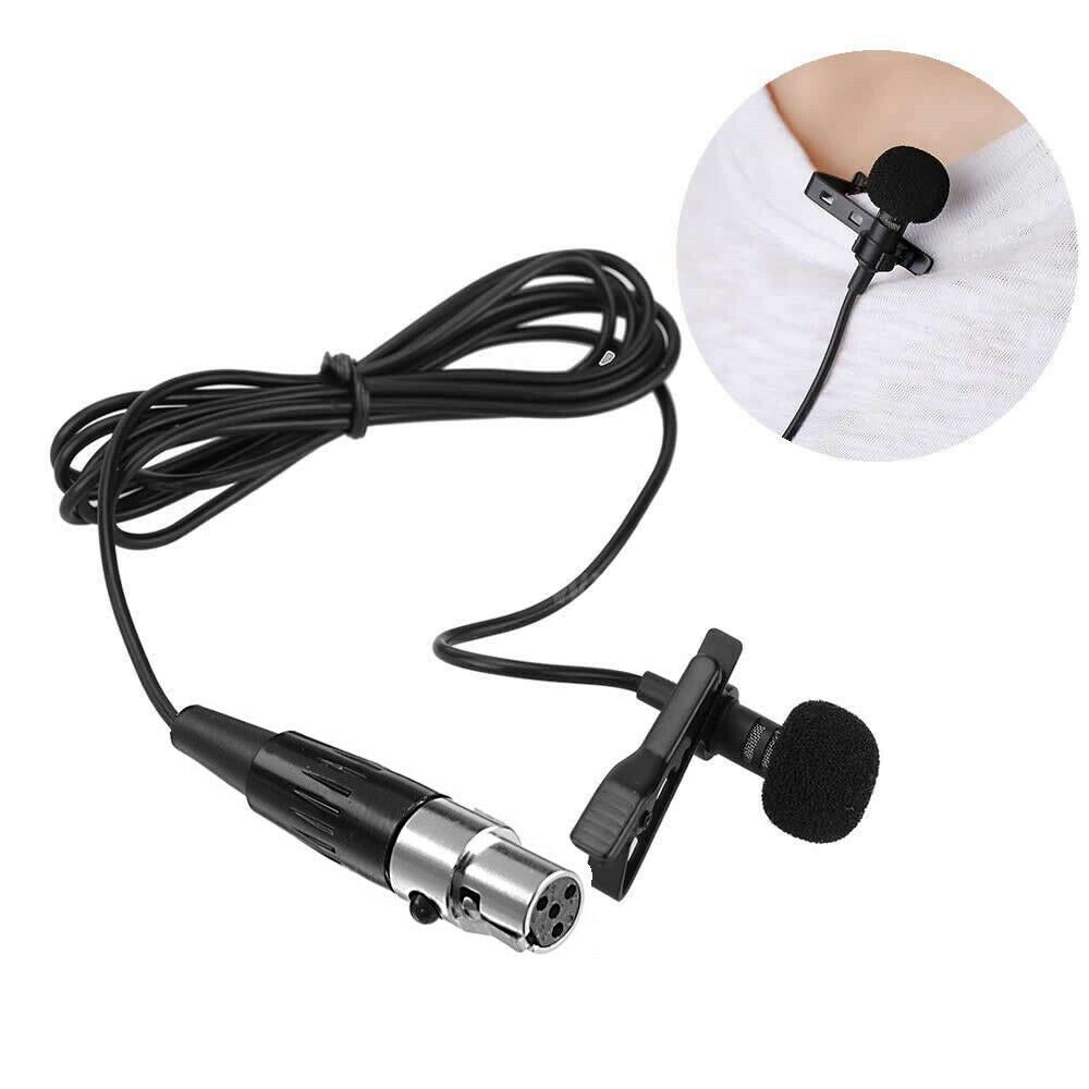 Lapel Microphone for Shure Lavalier microphone Clip on Live Speech Vocals ta4f