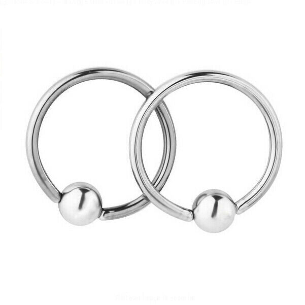 4 Pairs Captive Bead Closure 16g Nose Ear Helix Tragus Lip Ring Jewelry