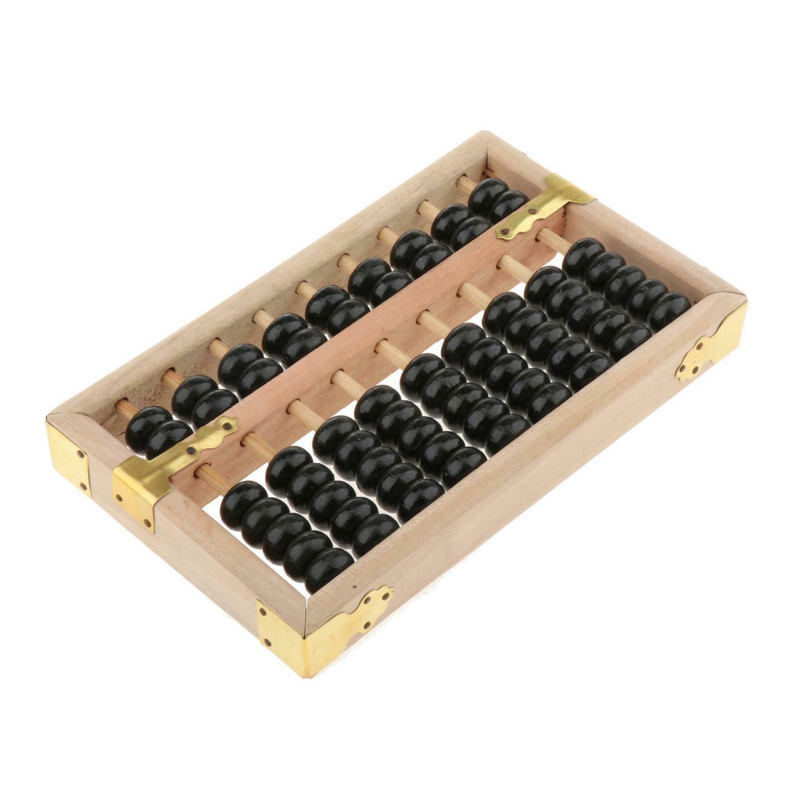 9 Rods Small Wood Abacus Soroban Student Calculator Math Mathematics Tool